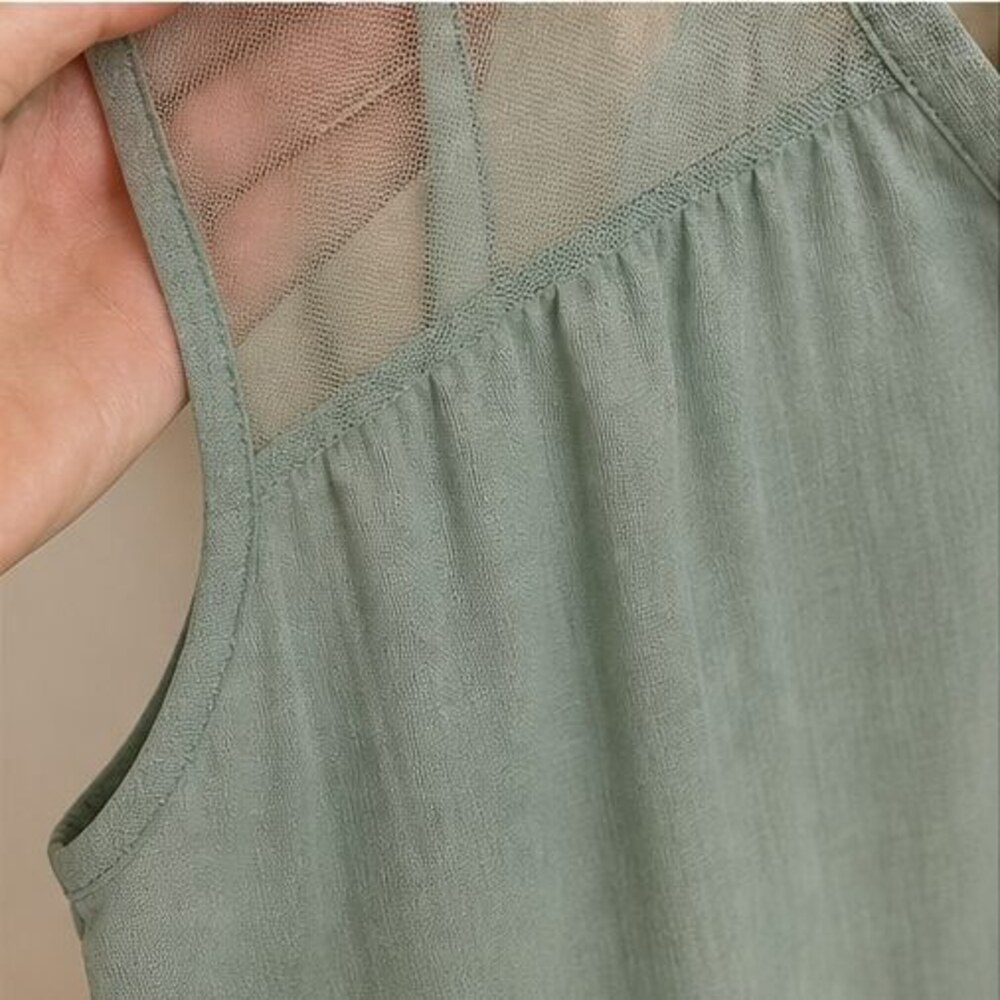 Sage Tie Neck Blouse - Picture 5 of 6